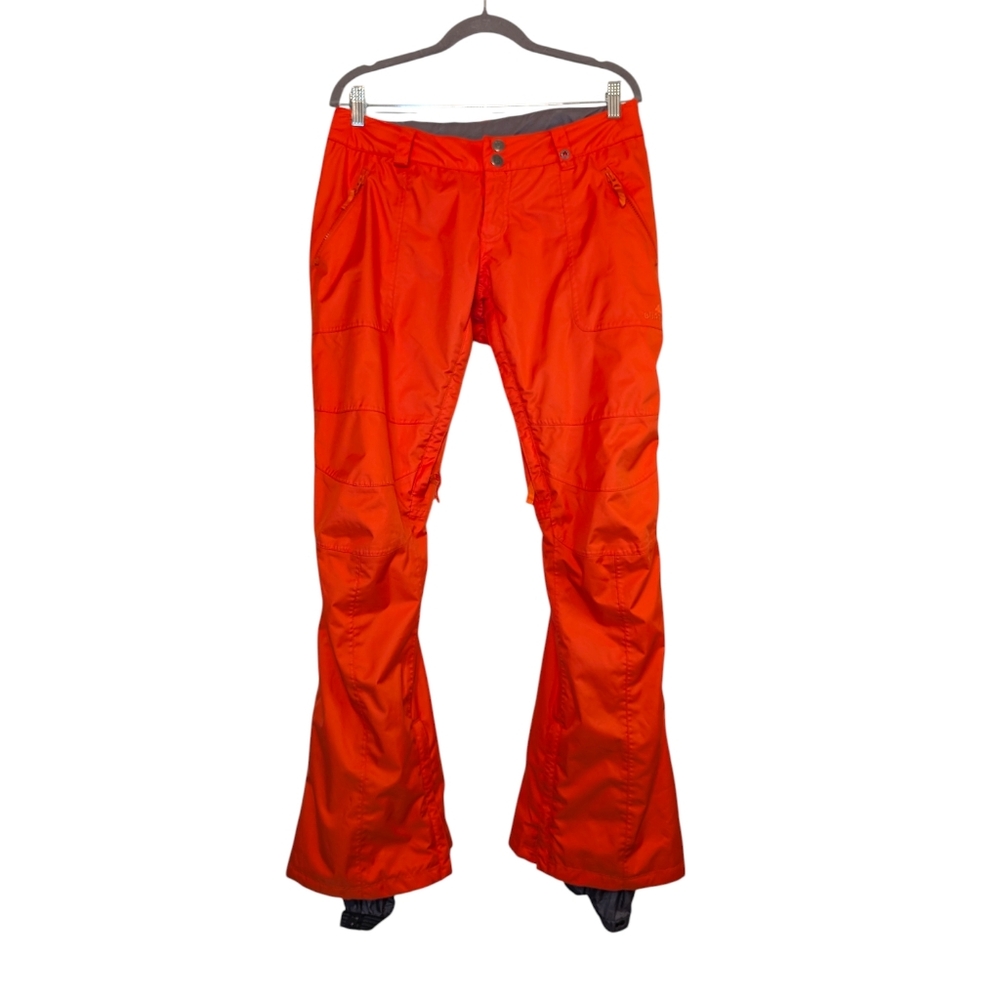 Burton DryRide Waterproof Snow Ski Snowboard Pants | Women's M | Orange Low-Rise